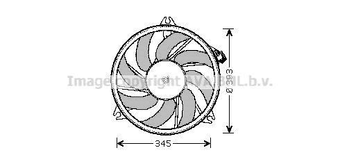 AVA QUALITY COOLING Вентилятор, охлаждение двигателя PE7526